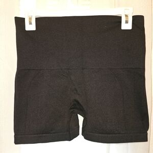 Black Women's Athletic Shorts - High-Waist Performance